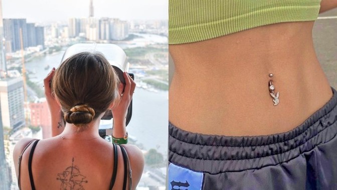 Vücudunuzun herhangi bir yerinde dövme veya piercing var mı?