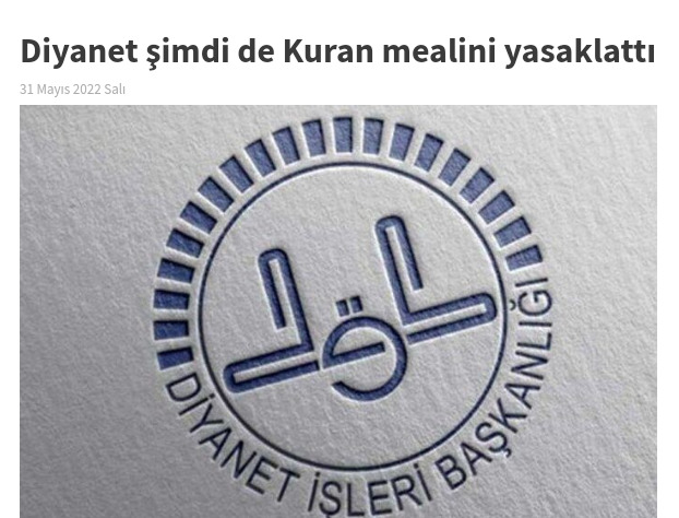 Diyanet kuran mealini yasaklamış bu konuda ne söylemek isterseniz?