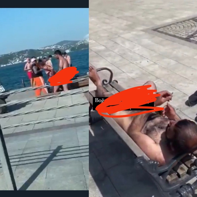 Bebek sahilinde açık alanda cinsel ilişkiye ve denize çıplak giriyorlar! Yorumunuz nedir?