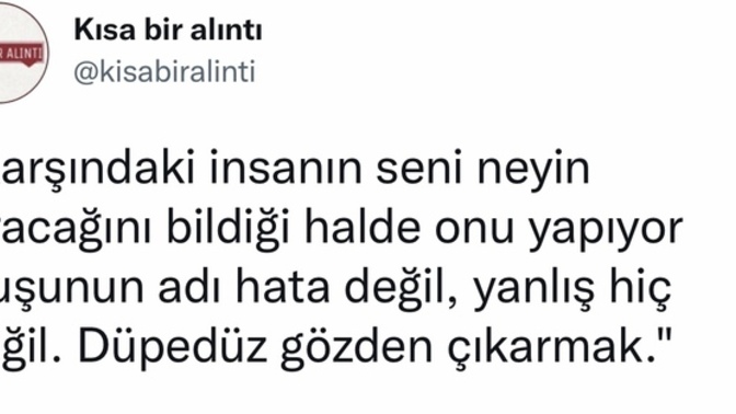 Sizi hiç gözden çıkarttılar mı?