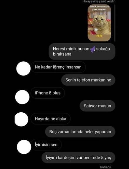 Bu kız neden görüldü attı şimdi?