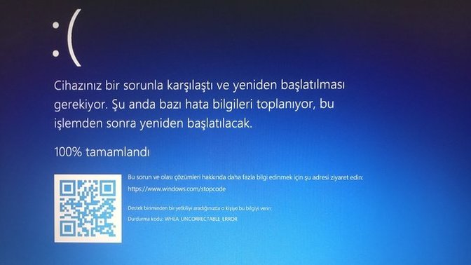 Bilgisayarımdaki bu hatanın sebebi nedir?