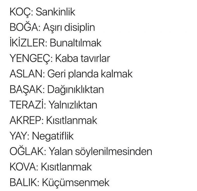 Burçlar nelerden hoşlanmaz?