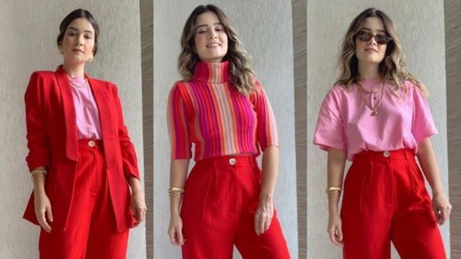 Kırmızı ve pembe renk kombinasyonu havalı mı?