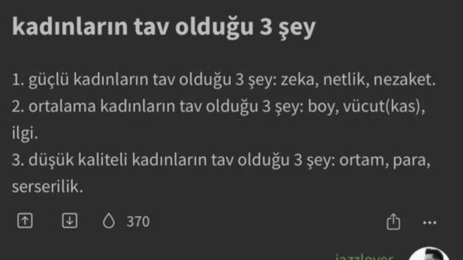 Kadınlar neye tav olurlar?