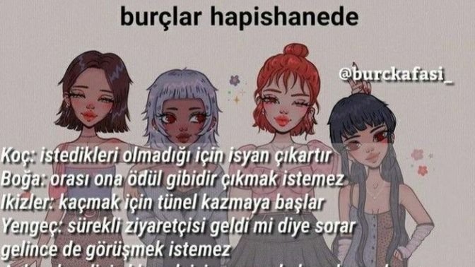 Burçlar hapsanede ne yapar?