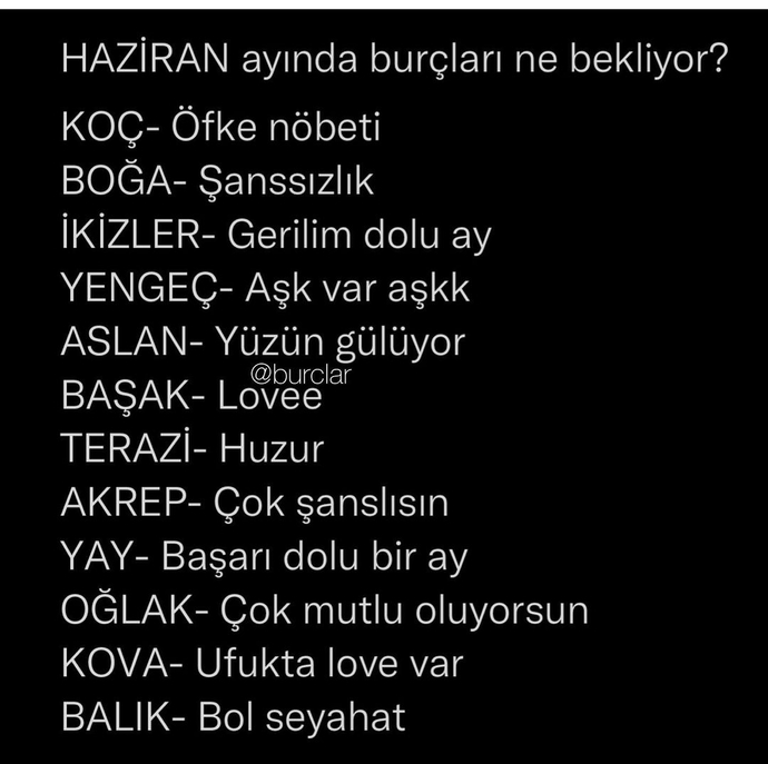 Haziran aynında burçları neler bekliyormuş?