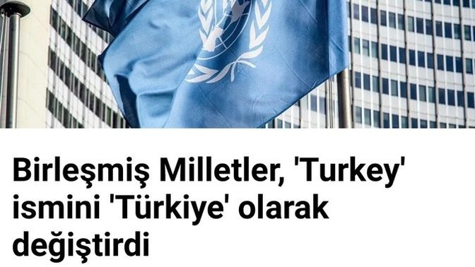 "Turkey" adı değişti, "Türkiye" oldu! Ne düşünüyorsunuz?
