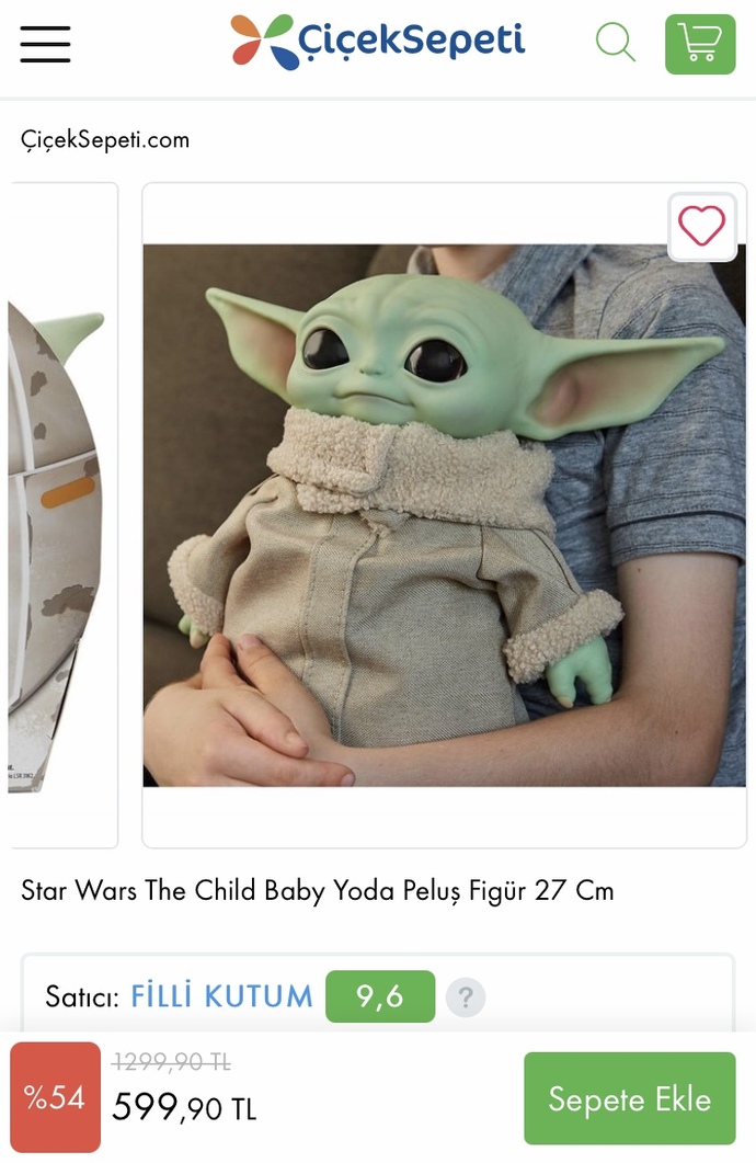 Baby yoda istiyorum neden bu kadar pahalı😩?