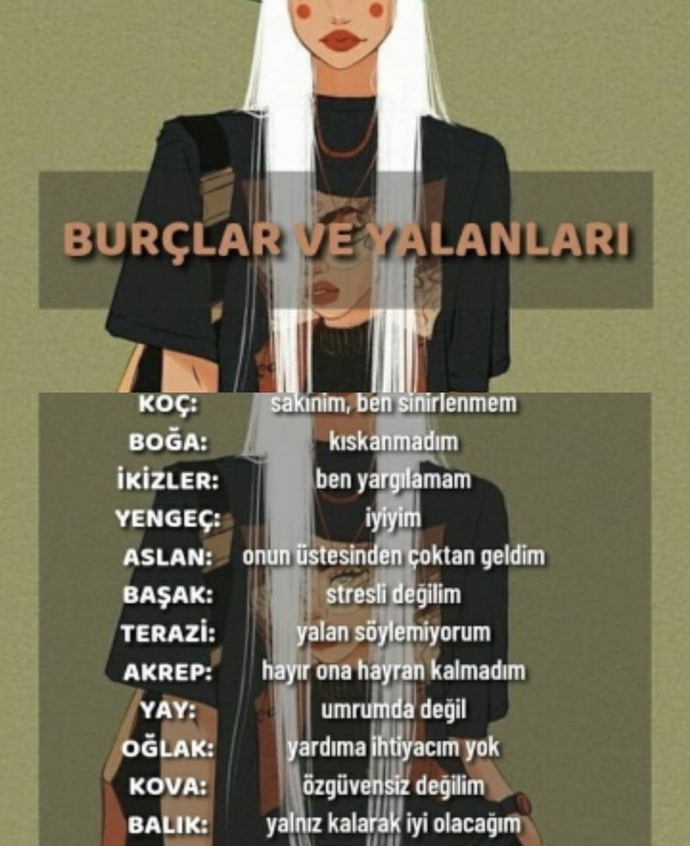 Burcuna göre en çok hangi yalanı kullanırsın?