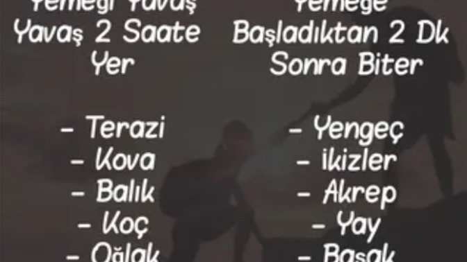 Burcuna göre yemeği nasıl yiyorsun?