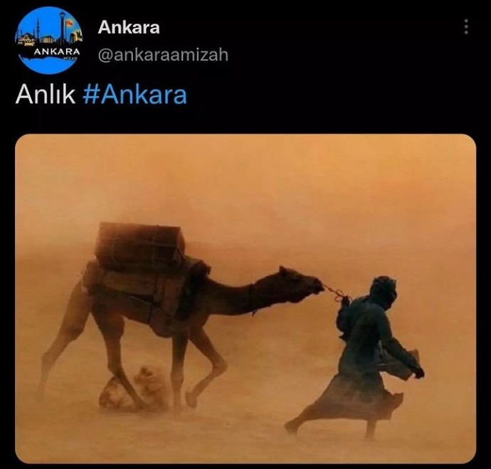 Ankara daki bu toz bulutu ne böyle 🙄🙄?