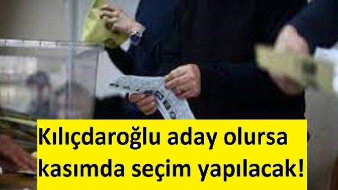 'Kılıçdaroğlu aday olursa 6 Kasım 2022'de seçim var' iddiası! Sizce Kılıçdaroğlu aday olmalı mı?