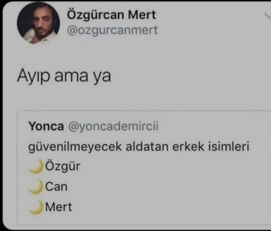 Sizin için güvenilir olmayan karşı cins ismi nedir?
