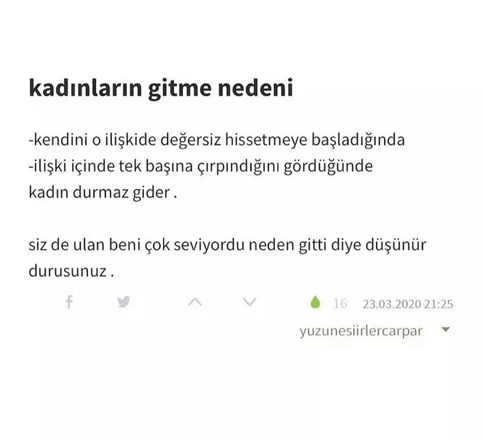 Kadınlar neden gider?