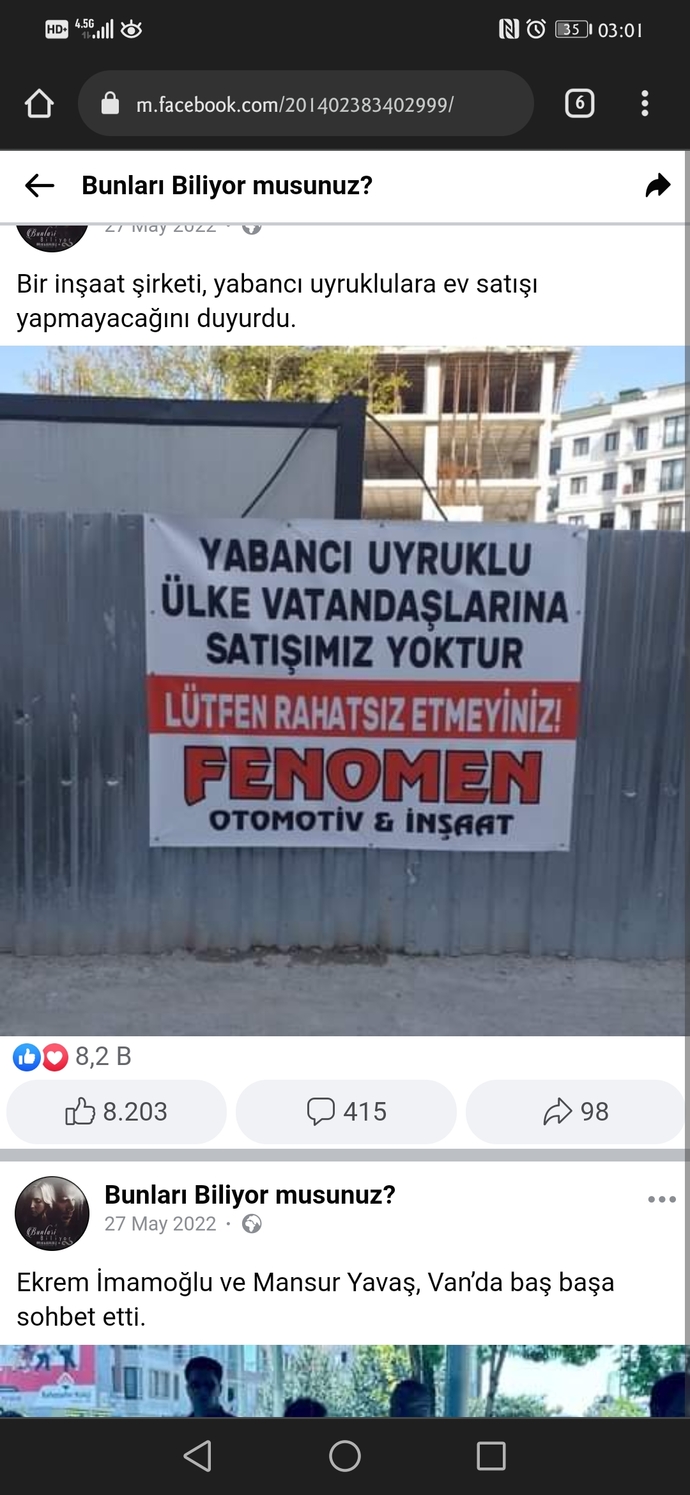 Yabancı uyruklu vatandaşların mal edinmesiyle, kazandıkları Türk vatandaşlığını onaylıyor musunuz?