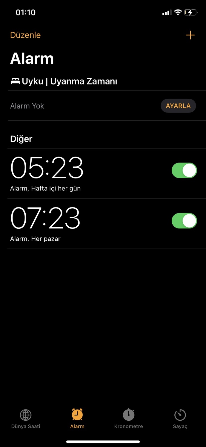 Kimler yarın erken uyanacak?