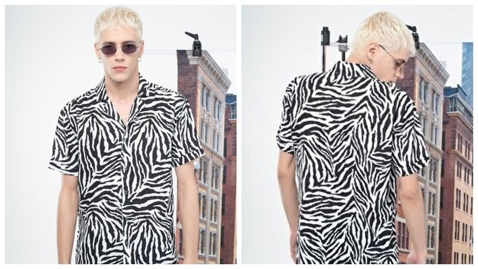 Ekerlere zebra desenli gömlekler yakışıyor mu?
