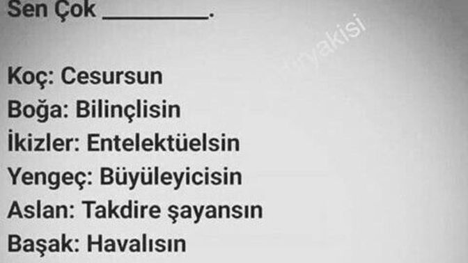 Burcuna göre neysin?