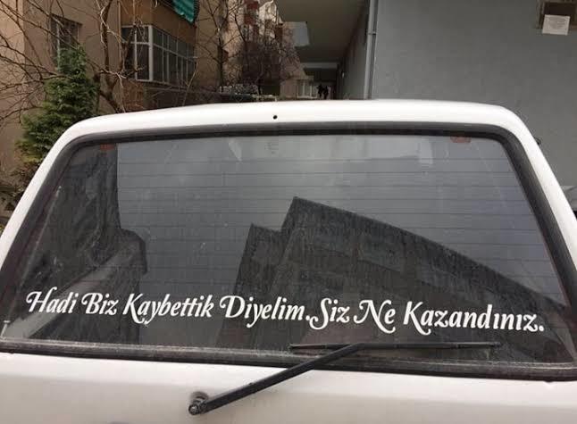 Araba arkası sözler atar mısınız?