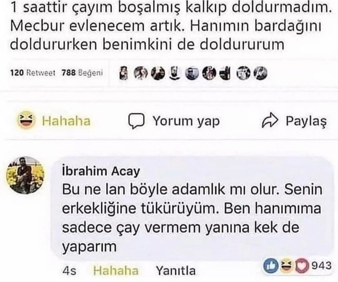 Evlendiğiniz kişiye hizmet eder misiniz?