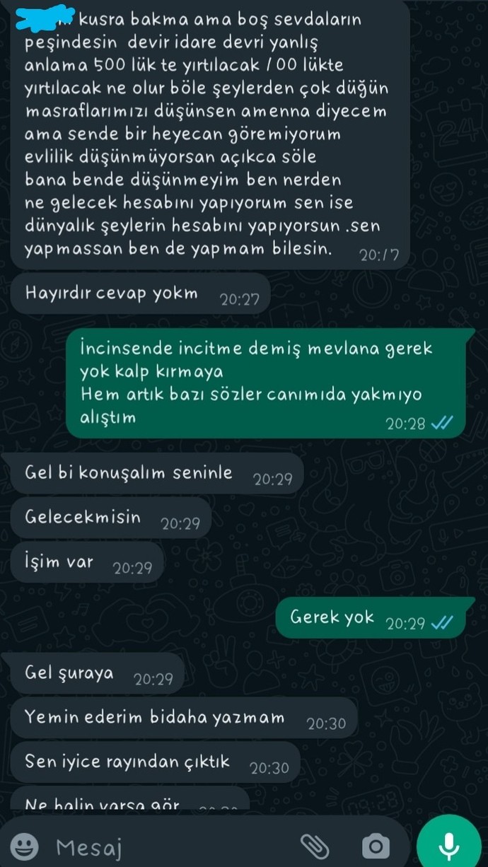 Yıldönümünde sevgilime ayakkabı alacaktım kendime alacak gibi fikrini öğrenmek için birkaç göstermem sonucu verdiğitepki normal mi?