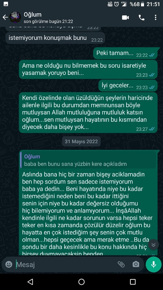 Sizce de hiç şansım yok mu?
