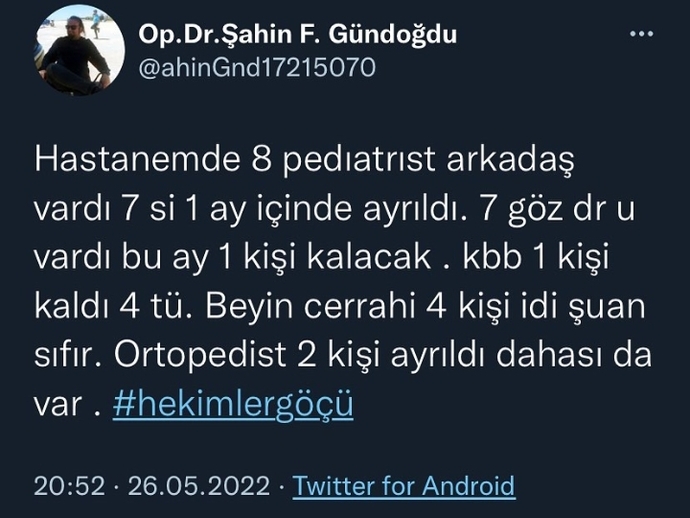 Hekimler göçüyor mu?