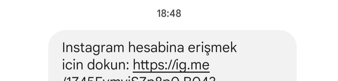 Ekim ayından beri Facebooktan instgram hesabına erişmek için dokun mesajı geliyor ne yapmalıyım?