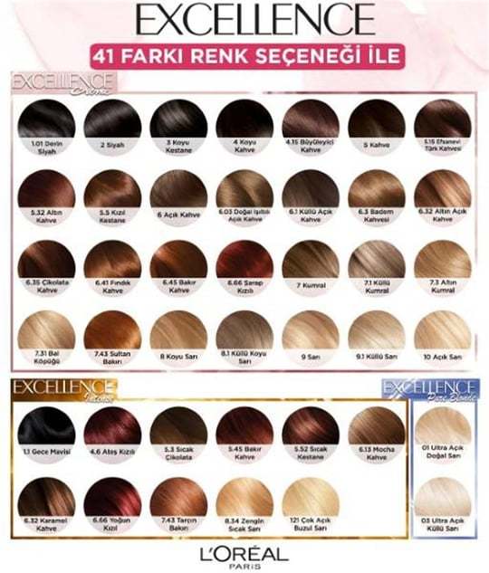 L'oréal Paris Saç Boyası Renkleri Nelerdir?