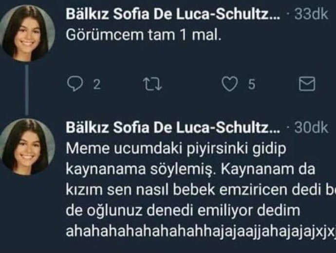 En son neye güldün?