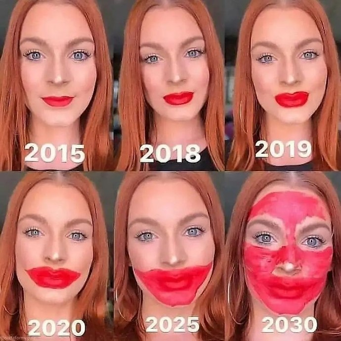 Her şeyin fazlası zarar diye boşa dememişler sizce makyaj modasının sonu ne olur?