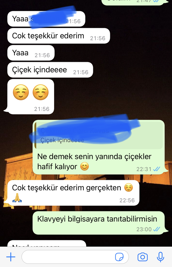 Hoşlandıgım kız çiçek için çok teşekkür etti kız ne hissediyor bana karşı?