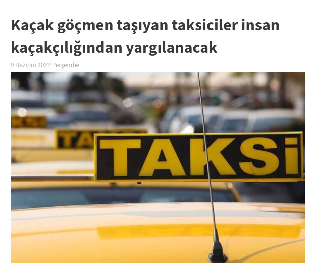 Kaçak göçmen taşıyan taksicilerin, insan kaçakçılığından yargılanacağı açıklandı. Kararı nasıl buldunuz?