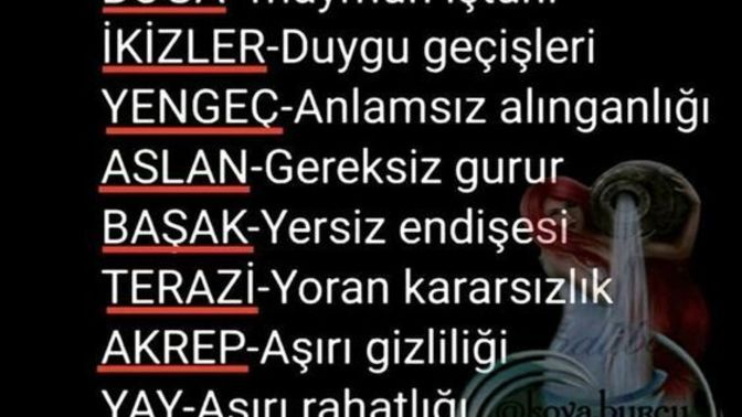 Burçların tuhaf yönleri nedir?
