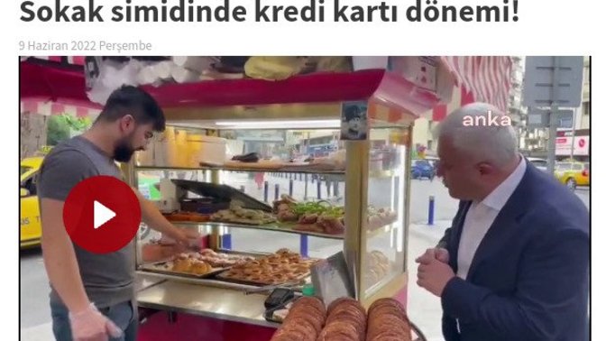 Kredi kartıyla simit satışı başlamış, duydunuz mu?