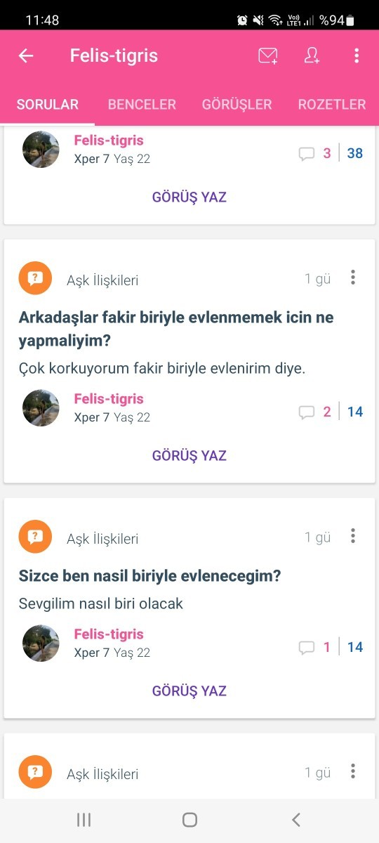 Arkadaslar kocamdan izin aldim bir haftaligina burdayim. O sirada sorulariniz aliyim ne sormak istersinjz?