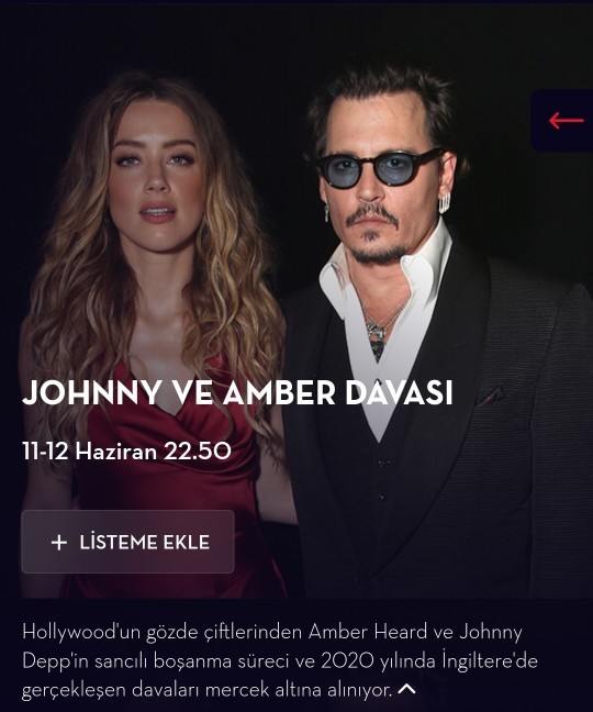 Bu akşam TLCde Amber Heard ve Johnny Deppin davası var. İzleyecek misiniz?