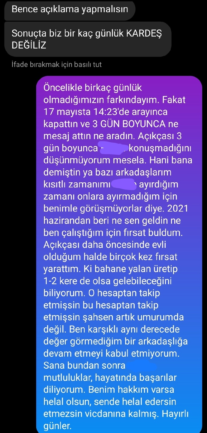 7 Yıllık Arkadaşlığımı Bitirerek Yanlış Mı Yaptım?