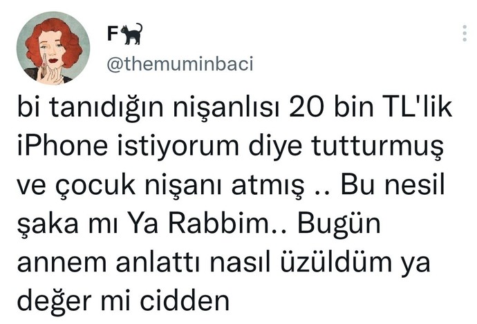 Nişanlından iPhone ister misin?