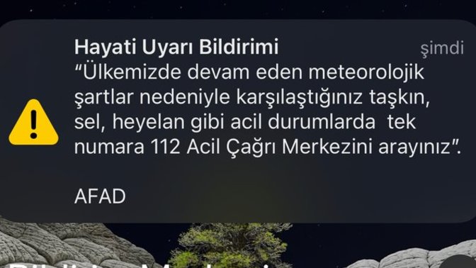 “Afad” acil mesajı kimseye geldi mi?