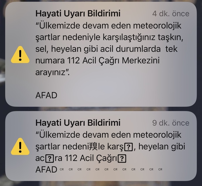 Siz de AFADtan bu uyarıyı aldınız mı?