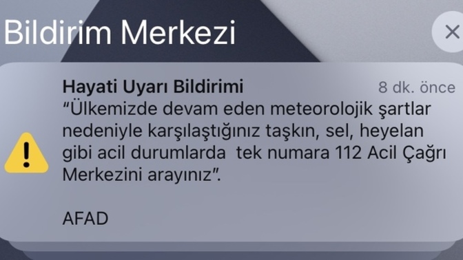 Bu bildirim ne anlama geliyor?
