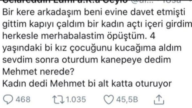 Hiç yanlışlıkla hiç tanımadığınız birinin evine gittiniz mi?