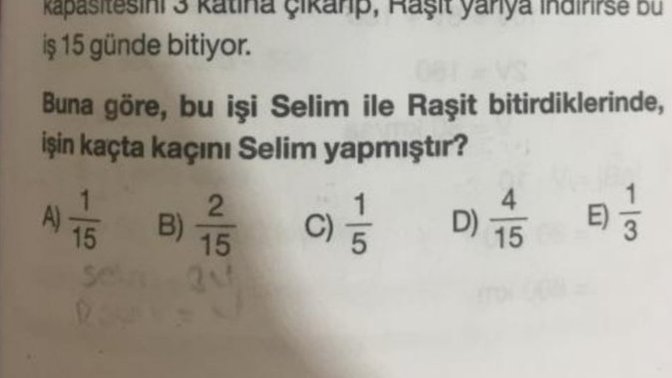 Matematik sorumu çözer misin?
