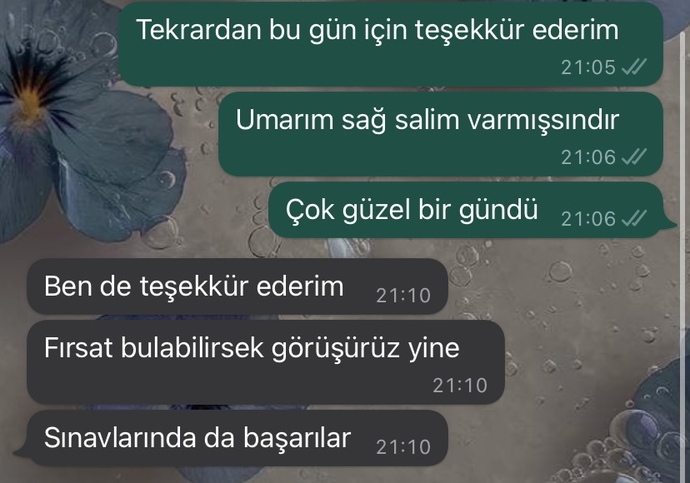 Sizce benden etkilenmemiş mi?