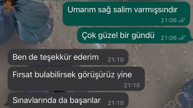 Sizce benden etkilenmemiş mi?