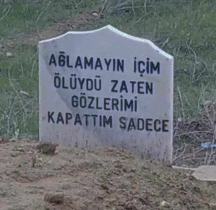 Mezar taşınıza ne yazacaksınız?