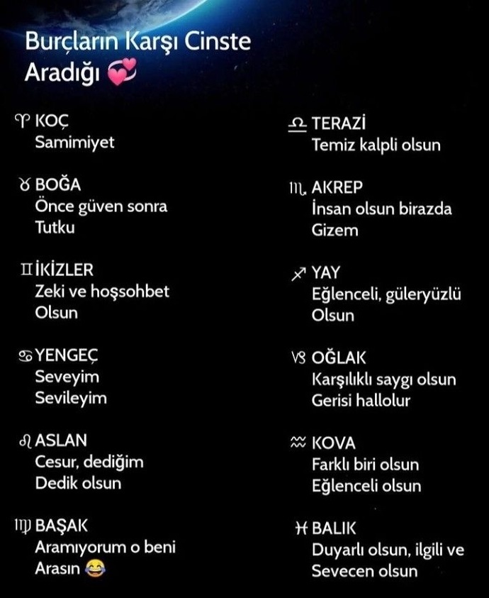 Burcuna göre karşı cinste aradığın nedir?
