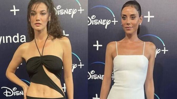 Disney + gecesine katılan iki ünlü kadından en şıkı hangisi olmuş😍?